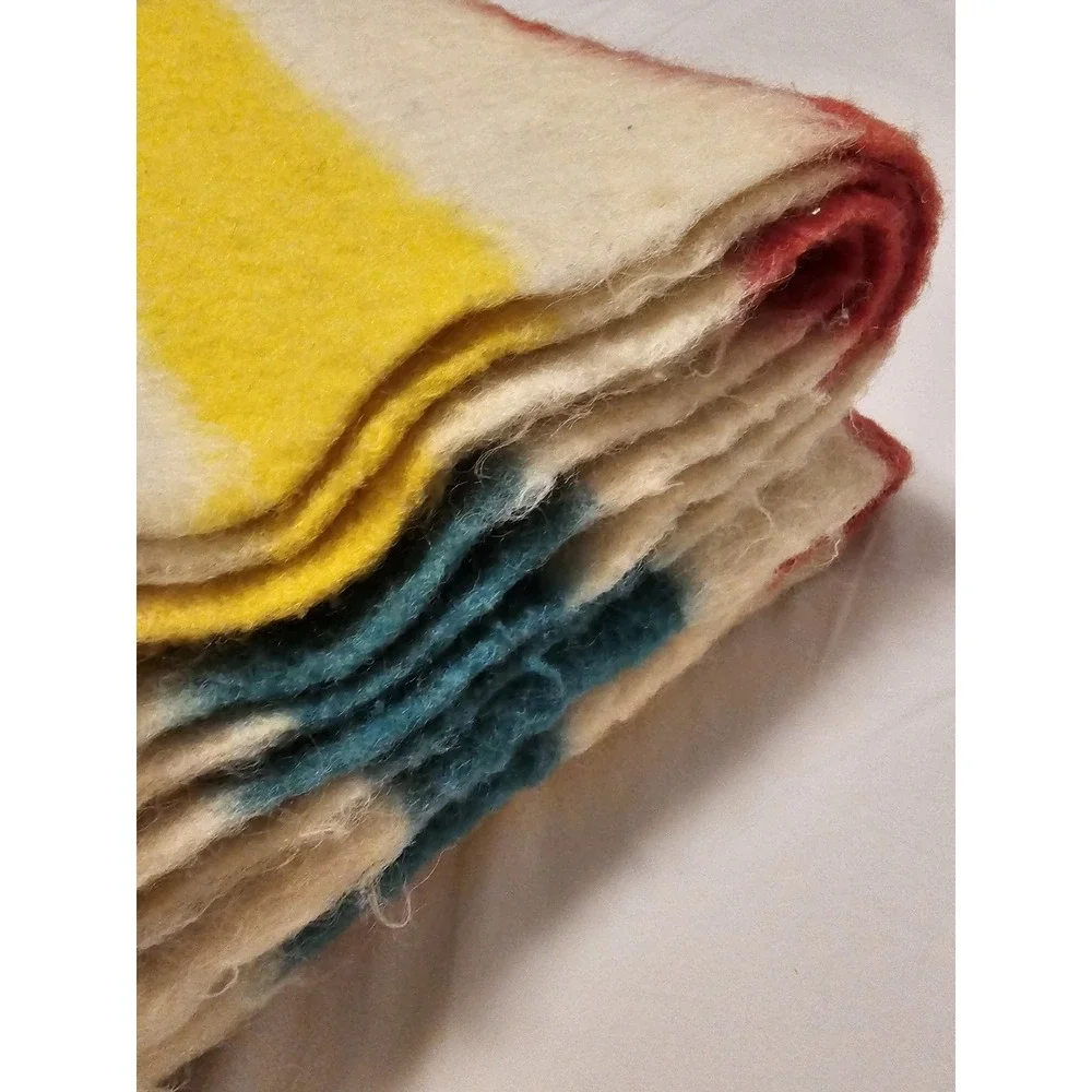 Early's Witney 4 Point Pure Wool Blanket ~ 90x72 Multicolor Striped England Made